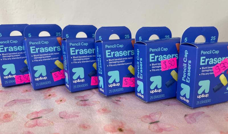 Pencil Cap Erasers
