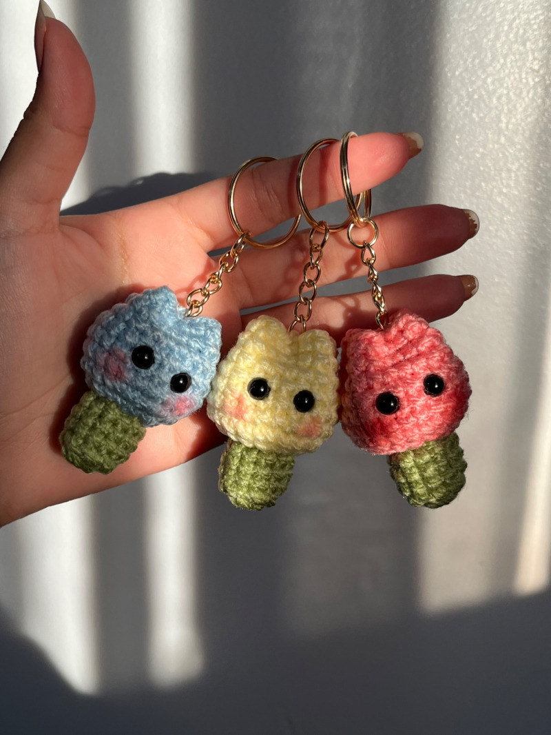 Llavero tulipán kawaii