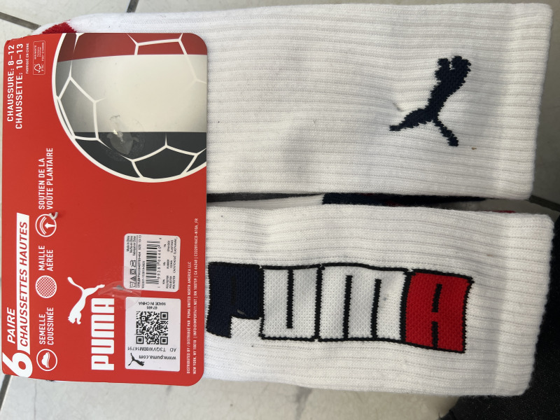 Calcetas puma largas 6 pares