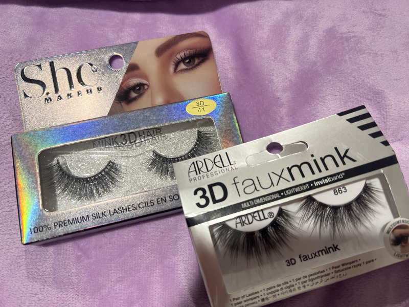 Pestañas postizas she makeup y ardell